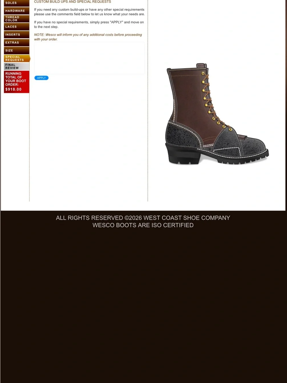 Wesco pnw boot